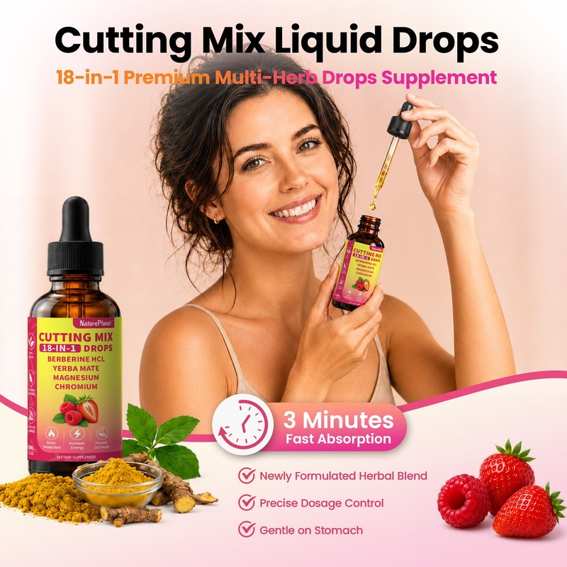 NaturePlanet Cutting Mix Drops 18-in-1 Berberine for Metabolic Support 2