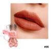 Gege Bear Labial Llavero Conejo Kawaii Mate Lipstick Coreano