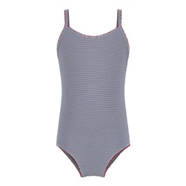 Petit Bateau A0cnt, Costume da Bagno 1 Pezzo Bambina, Blu/Bianco, 6 Anni