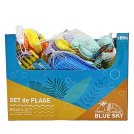 BLUE SKY - Beach Mini Set - Beach Game - 041036 - Random Model - 4 Pieces - Soft Plastic - Children's Toy - Outdoor Game - Sand - 17 cm - From 18 Months