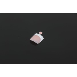 COKYISS Toe Nail Tips, 300PCS Sharp Square Peach Pink Gel Nail x Tips French Tip Press On Nails for Women, Pre-applied Tip Primer & Base Coat Toenail Press Ons For DIY 15size