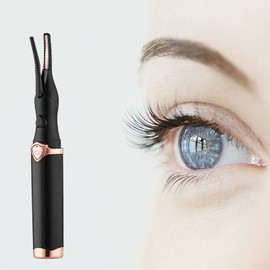 Yuehuamech Heated Eyelash Curler Electric Eyelash Curling Tools with 3 Temperature Settings Eye Lashes Curler 24 Hours Long Lasting Women Girls Mini Eye Lash Curler Styling Tools