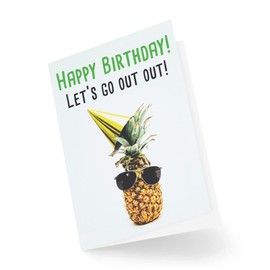 Funny Birthday Cards | Let's Go Out | Fun Cards for Him | Fun Cards for Her | Best Friends Mates Fun Card Adulting Cards Cute | CBH377