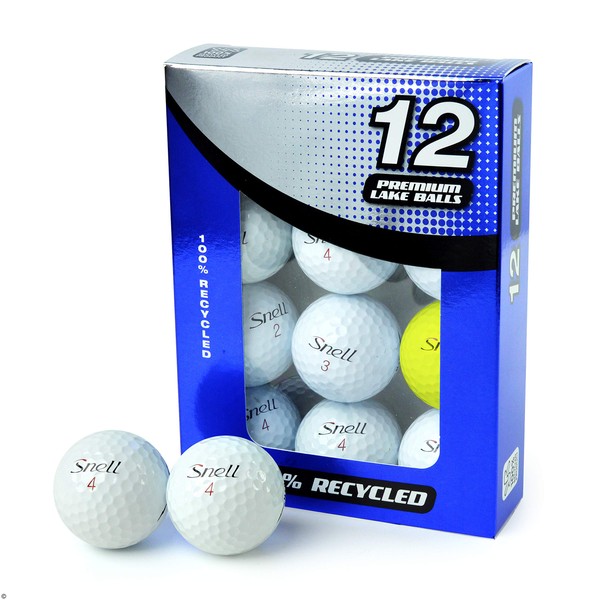 Second Chance Unisex Adult Snell Grade A Lake Golf Balls - Multi-Coloured, Size 12