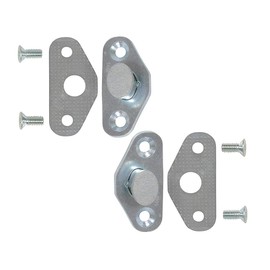 Auto Krafters Compatible/Replacement For Pair Door Striker Plates 1967-70 Mustang Cougar 1965-70 Galaxie 66-70 Falcon Fairlane (EBC5AZ-6222008PR)