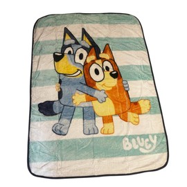 Bluey and Bingo Twin Plush Blanket 60"x80" Super Soft Hugs