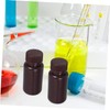 FELTECHELECTR 6pcs Wide Mouth Laboratory Reagent Bottles Storage Containers with