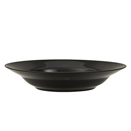 10 Strawberry Street Black Rim 9"/10 Oz Soup Bowl, Set of 6, Black