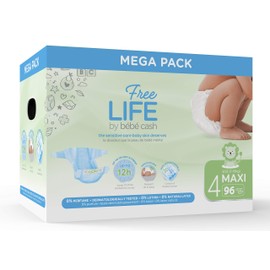 Freelife Baby Cash Nappies Maxi Size 4 (7-18 kg) - 96 Nappies