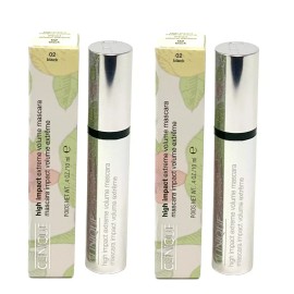 Clinique 2x Clinique High Impact Extreme Volume Mascara 02 Black 0.4oz/10ml Full Size NIB