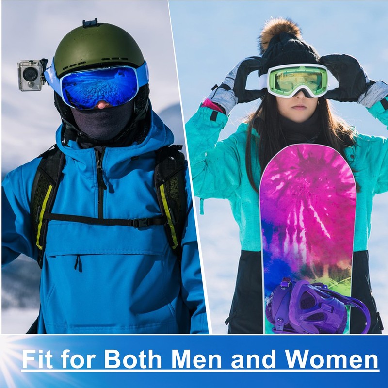 Eyegla 2 Pieces Balaclava Ski Mask for Men Cold Weather,Winter