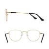 RB.Pilot Classic Square Polygon Reading Glasses for Men Women Light