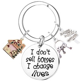 Nfyxcaz Realtor Gift For Women Men Real Estate Agent Keyring Realtor Salesman Gift For Friend Thank You Gifts For Realtor Broker Appreciation Gift For Realtor Salesman