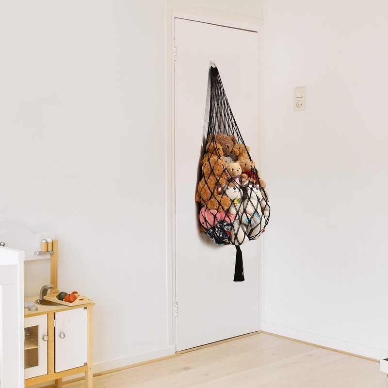 Amdermi Stuffed Animal Hammock Corner Hanging Net for Stuffy Animal