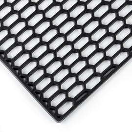 AggAuto 47"x16" ABS Plastic Universal Car Grill Mesh, Automotive Grille Insert Bumper Honeycomb Hole 15x20mm Grids Black