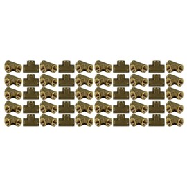 1/8" NPT, Industrial Solid Brass Threaded Forged Female 3-Way Tee Pipe Thread Fitting