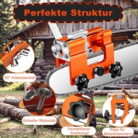 Chainsaw Sharpening Device, Chainsaw Sharpener, Portable Chainsaws with Spikes and Brushes as well as Tool with Manual Saws and Saws, Mini Chainsaw for Gardeners, Lumberjacks