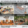 30pcs Mini Traffic Cones – Small Traffic Cones Plastic Mini