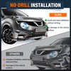 No Drill Front Bumper Tow Hook License Plate Mount Relocator