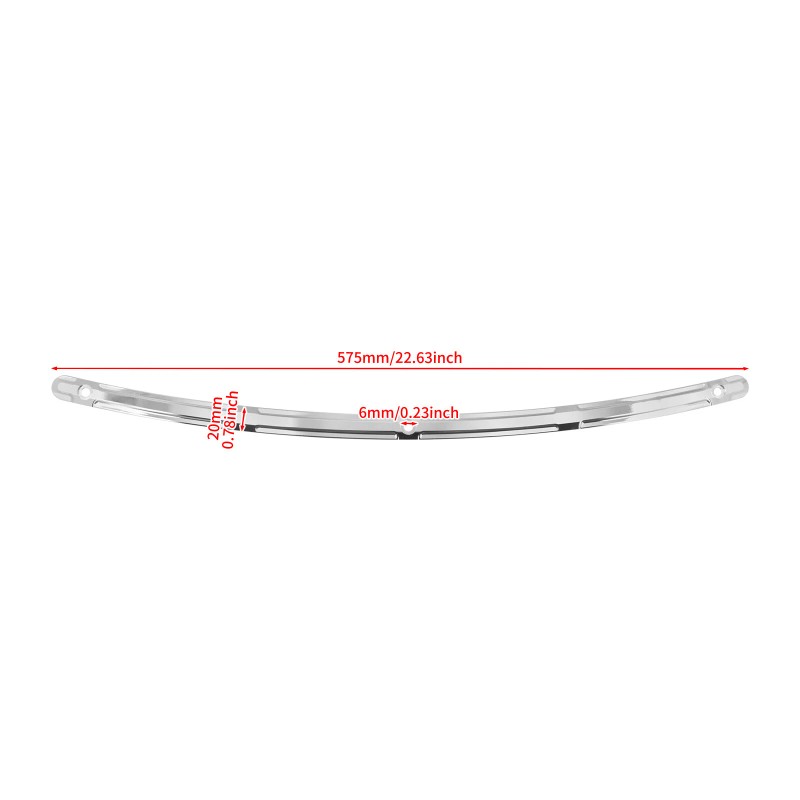 HDBUBALUS Chrome Fairing Windshield Windscreen Trim For Harley Electra Street