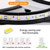 TEMINBU Modern LED Ceiling Light, Black 6 Rings Flush Mount