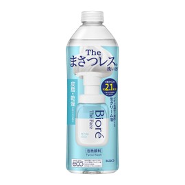 Biore The Face Moist Refill, 11.8 fl oz (340 ml), Approx. 2.1 Washes, Foaming Facial Washing, Masatless, Sebum, Dry