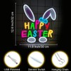 Happy Easter Neon Sign LED Easter Bunny Neon Lights USB