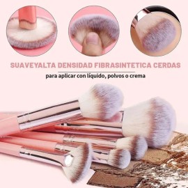 51pcs Brochas Maquillaje Profesional Esponjas Neceseres                                                                                               