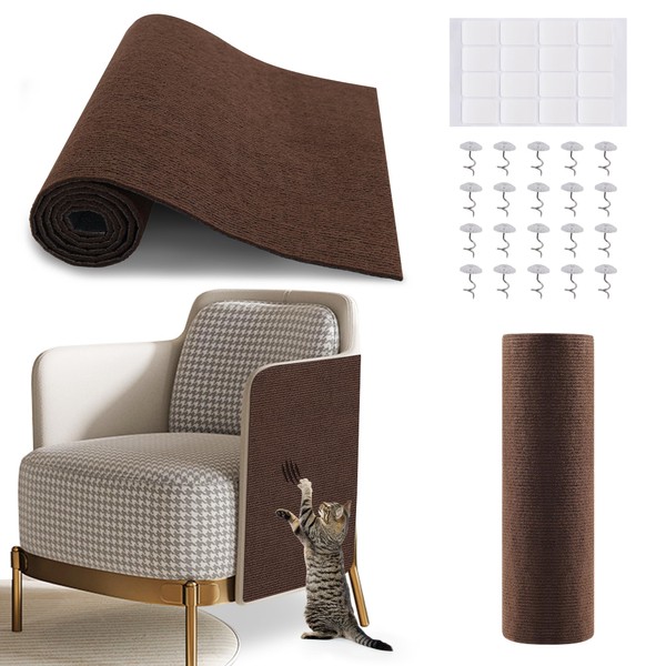 78.7x15.8Inch Cat Scratch Furniture Protector, Self-Adhesivet Scratch Mats Deterrent for