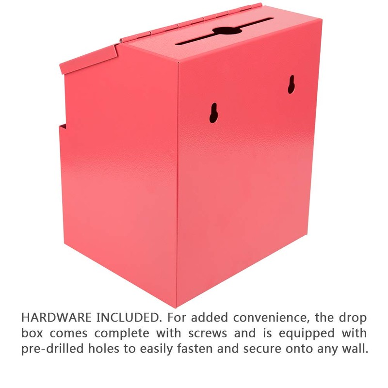 Kyodoled Metal Suggestion Box with Lock Wall Mounted Ballot Box