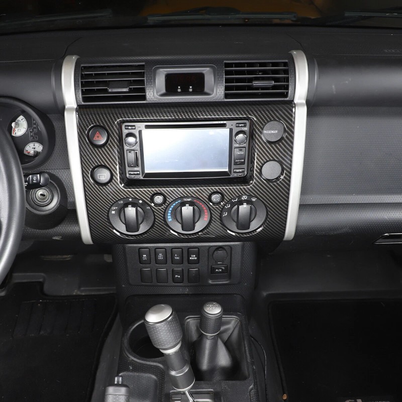 encar88_8 Interior Carbon Fiber Navigation Panel Frame Trim For Toyot@