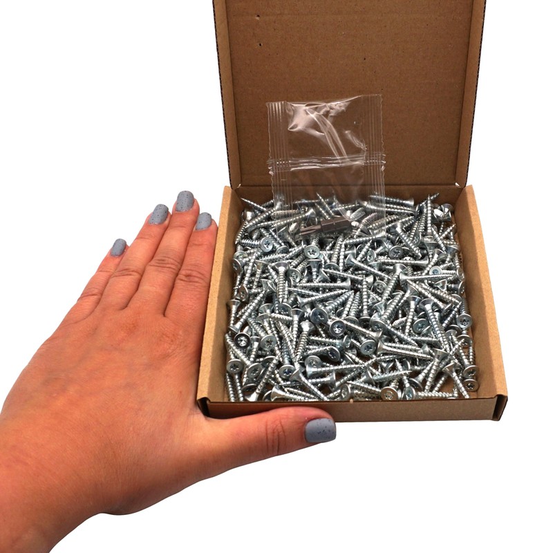 SKIR'CO (Pack of 300) 4.0 x 25mm Galvanised Steel Wood