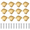 12 Pieces Gold knobs for Cabinet Drawers, Brass Door Handles