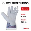 EXXO - Split Heavy Duty Leather Work Gloves - Ideal