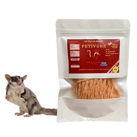 PETIVORE Crab Flavor - Premium Fish Snack for Sugar Glider and Small Exotic Pet - Made from Real Fish - Hamster, Squirrel, Chinchillas, Marmoset - Yummy Treats, Snacks and Food (35g)