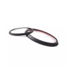 car-attention Matte Black Front/Rear Emblem Badge Logo cover trim For