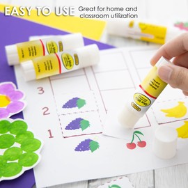 BAZIC Products Glue Stick 8g/0.28 Oz., White Glue Sticks, Multi-Purpose Acid Free, Ideal for Photos Paper Art Craft at School Home Office (4/Pack), 144-Pack