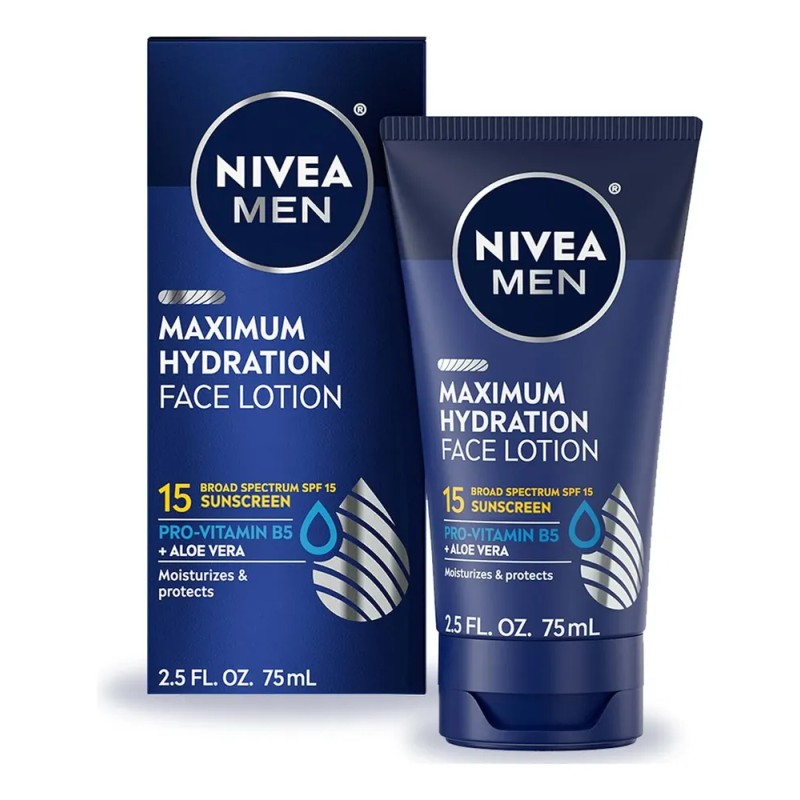 Loción Facial Hidratante Máxima Nivea Men, Loción Facial Con