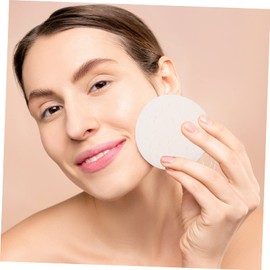 Baluue 100pcs Facial Cleaning Pads Comfortable Face Puff for Makeup Removal Tool for All Skin Types Daily Use for Home Care