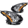 OCPTY Headlight Assembly Pair Replacement For 2008-2013 for Nissan Rogue