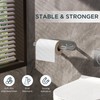 FORIOUS Toilet Paper Holder, Adhesive or Screw Wall Mount Pivoting