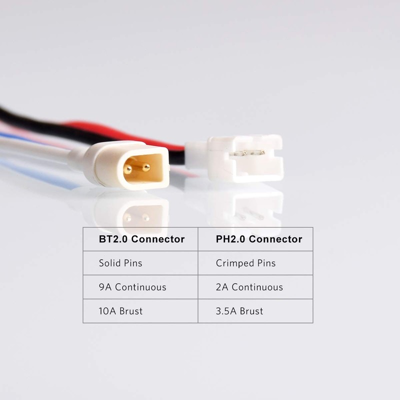 BETAFPV 6pcs BT2.0 Connector 55 mm 22AWG FPV Male Cable