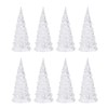 8pcs Light Up Christmas Changing Tabletop Decoration Xmas Night Light