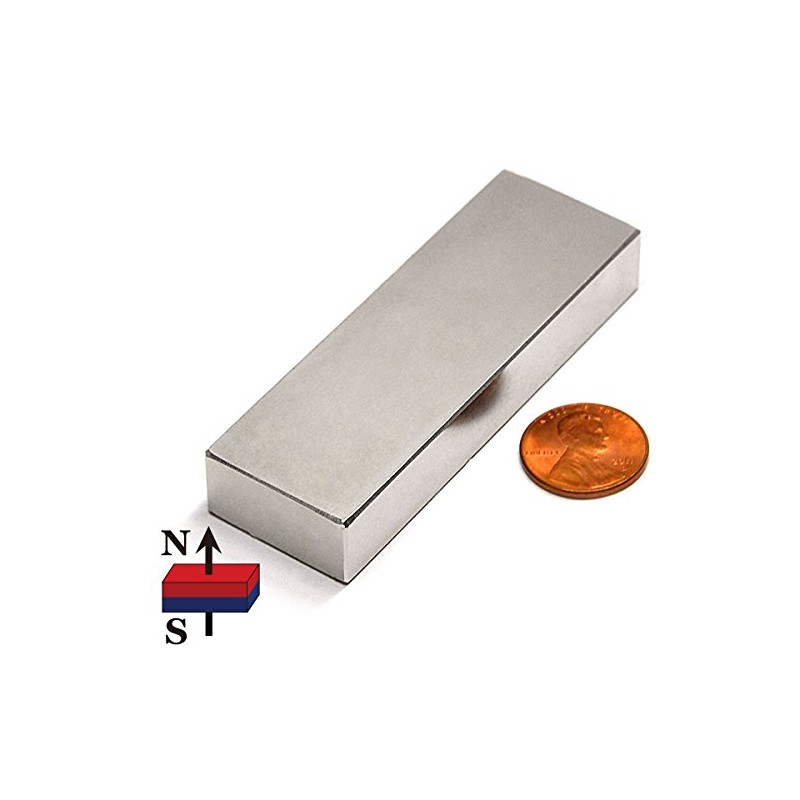 Super Strong Neodymium Magnet Grade N52 3x1x1/2" CMS Magnetics®