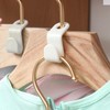 HuYeXdoro 50PCS Space Saving Hanger Hooks for Plastic Clips,Space Saving
