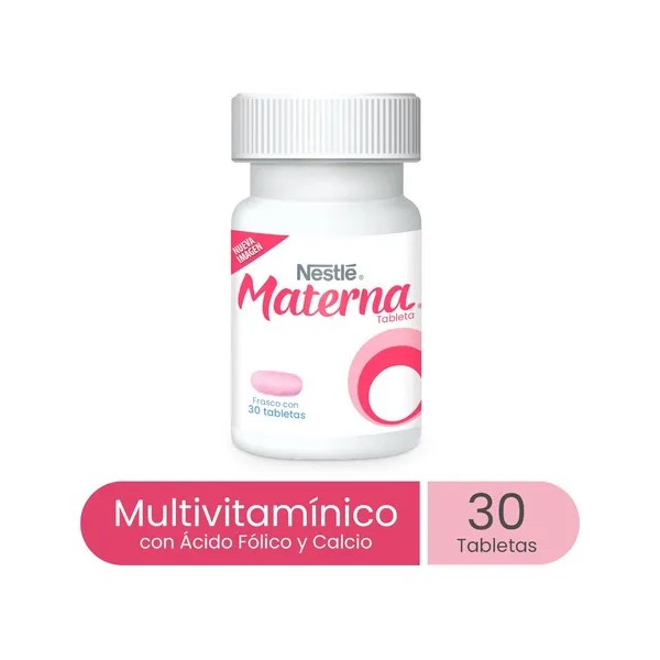 Suplemento Multivitamínico Nestlé Materna Frasco 30 Tabletas