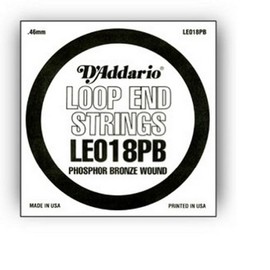 D'Addario .018 Phosphor Bronze Loop End Single String