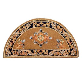 Minuteman International Cocoa, Jardin Half Round Rug