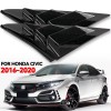 XUKEY For 16-21 Honda Civic HATCHBACK Black Side Vent Rear
