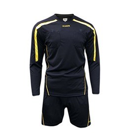 Ichnos Referee Schiedsrichter Uniform Langarm Trikot mit Short Größe S